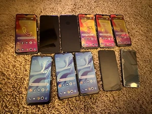 (Lot of 11) TCL (x6) T701DL TCL 30 XL (x4) T601DL 4X 5G Cell Phones Tracfone - Afbeelding 1 van 2