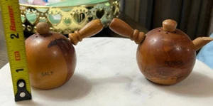 Mini Wooden Salt & Pepper Shakers - Picture 1 of 4