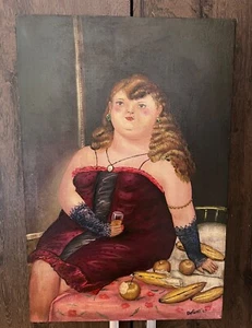 Fernando Botero Oil Painting On Canvas Signed - Picture 1 of 1