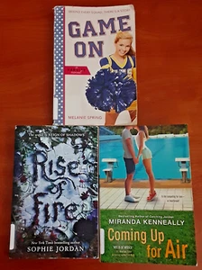 Young Adult Book LOT of 3 PB YA Sports Fantasy Romance Game On Rise of Fire Air - Picture 1 of 23