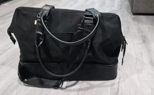 BEIS The Weekender Travel Large Bag With Shoes Compartment Black 19"x14"x10" - Picture 1 of 10