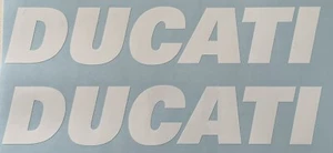 DUCATI Motorrad Aufkleber Sticker Tank Verkleidung Oracal 651 weiß 100mm x 19mm - Bild 1 von 2