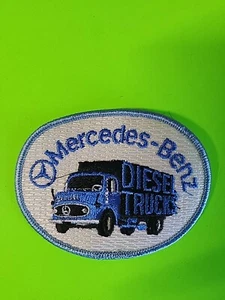 Vintage Nos Mercedes Benz Diesel LKW Oval Aufbügeln Aufnäher - Bild 1 von 2