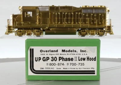 Overland Models HO Scale Brass OMI-5006 Union Pacific GP30 Phase II Low Hood MIB - Image 1 of 4