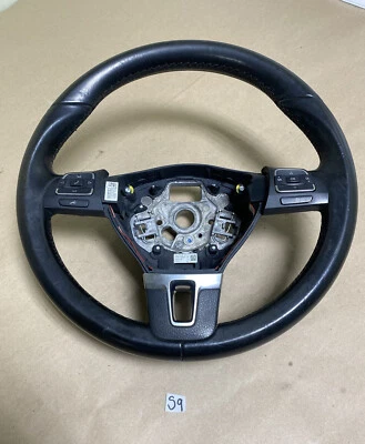 2011 - 2015 年大众 CC 方向盘黑色 3 辐 Oem 3C8419091BE S9 J — 第 1/4 张图片