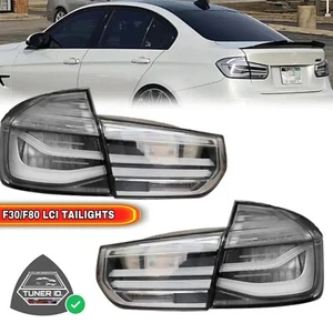 Luces traseras de lente transparente e indicadores LED para BMW Serie 3 F30 y F80 M3 2012-2019 - Imagen 1 de 9