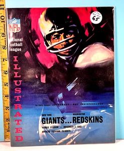 🔥1965 New York Giants v Washington Redskins Football Program NFL Illustrated🔥 - Picture 1 of 1