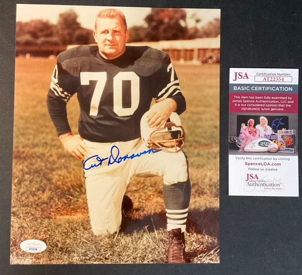 Art Donovan Signed 8x10 Photograph JSA w/COA NFL #70 Baltimore Colts HOF 1968! - Image 1 of 4