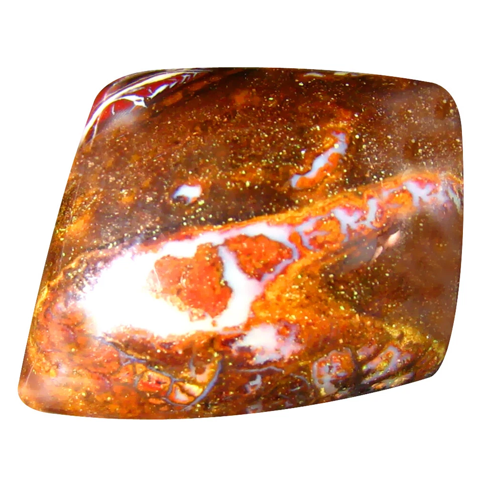23.33 ct Fancy Cabochon Shape (21 x 15 mm) Australian Koroit Boulder Opal - Image 1 of 1