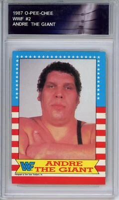 1987 O-Pee-Chee WWF #2 Andre The Giant Rookie RC - Encased 294561 - Image 1 of 2