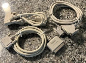 LOT 3ft 6ft Parallel Printer Cables DB-25 to DB-25 and DB25 to Centronics 36 - Picture 1 of 1