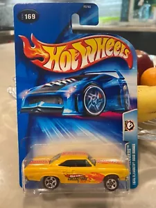 2004 Hot Wheels #169 Wastelanders 1970 PLYMOUTH ROAD RUNNER .COM Logo Giallo 5Sp - Foto 1 di 1
