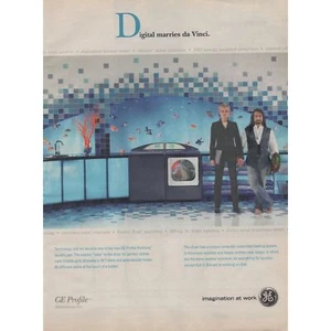 2004 GE Ad - Technology & Art Become One - GE Profile Harmony Washer & Dryer - Picture 1 of 1