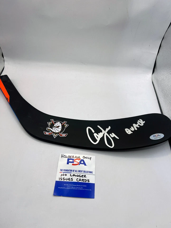 Hoja de palo de hockey CAM FOWLER Anaheim Ducks "QUACK" FIRMADO CERTIFICADO DE AUTENTICIDAD PSA Foto 1 de 1