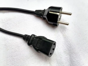 Stromkabel Netzkabel PC Monitor Drucker iMac TV Kaltgerätestecker 1,8m - Bild 1 von 2
