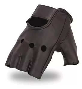 Men's Seamless Front Premium Gel Palm Fingerless Glove FI161 Motorcycle, Trucker - Picture 1 of 2