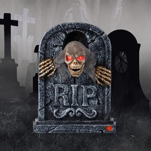 Halloween Animatronics Zombie Tombstone - Decorazioni Lapidi LED con Ske... - Foto 1 di 7