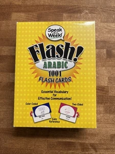 SPEAK IN A WEEK! FLASH! Arabic 1001 FLASH CARDS By Penton Overseas Inc - Picture 1 of 7