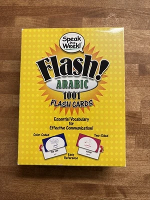 SPEAK IN A WEEK! FLASH! Arabic 1001 FLASH CARDS By Penton Overseas Inc - Image 1 of 4