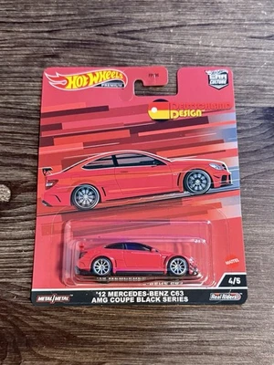 Mercedes-Benz C63 AMG cupé Hot Wheels Premium Deutschland Design Foto 1 de 2