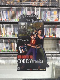 Resident Evil CODE: Veronica countertop Standee (Dreamcast) 14 Inches Tall