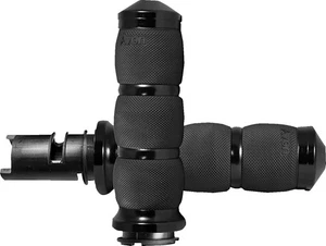 Air Cushion 3-Ring Grips Anodized Black TBW For Harley 2024 FLHX FLTRX - Picture 1 of 2