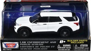 2022 Ford Police Interceptor Utility White Unmarked Custom Builder's Kit 1/43 - Picture 1 of 4
