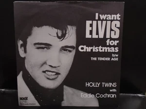 HOLLY TWINS WITH EDDIE COCHRAN " I WANT ELVIS FOR CHRISTMAS "EX+ COND.IN PIC SL. - Bild 1 von 2