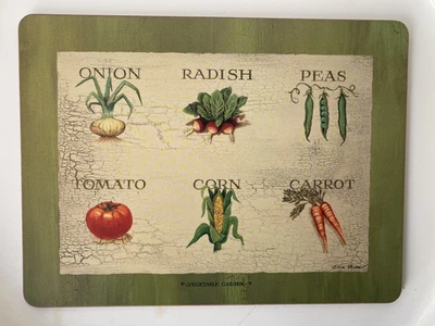 Vintage set of 6 Pimpernel large Placemats “Vegetable Garden”  30.5 x23 cm - Image 1 of 4