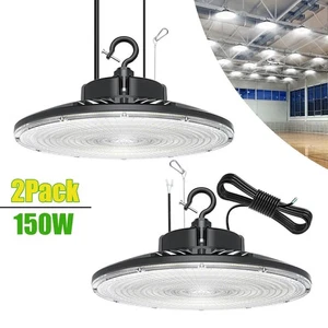 2 Pack UFO Led High Bay Light 150W Commercial Warehouse Factory Lighting Fixture - Picture 1 of 13