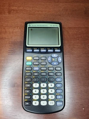 TI-83 Plus Graphing Calculator, Black, No Cover Tested And Works - Image 1 of 4