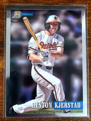 2021 Bowman Heritage Heston Kjerstad Chrome #140 - Image 1 of 2