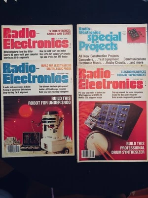 Radio - Electronics Magazines Lot of 4 Vintage 1980 - Image 1 of 4