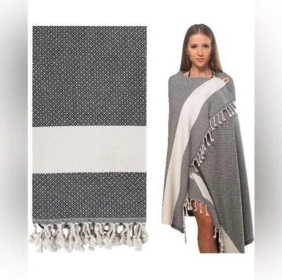 Toalla de playa turca 100 % algodón Peshtemal viaje camping baño sauna playa gimnasio  Foto 1 de 4