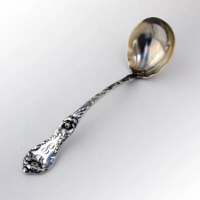 Les Cinq Fleurs Sauce Ladle Reed Barton 纯银 1900 单色 S — 第 1/4 张图片