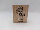 DOTS Good Deeds Boy Scout Rubber Stamp N174 Wood Mount, 2.5"x3"
