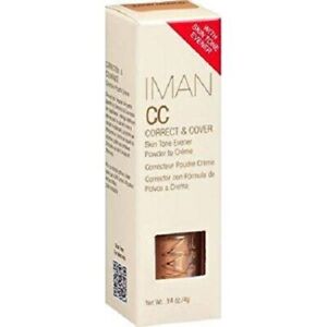 IMAN CC Correct & Cover Powder to Creme Concealer - Sand Medium - NIB