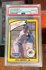 1990 Kenner Starting Lineup Yellow Border Ken Griffey Jr. PSA 10 Pop 15
