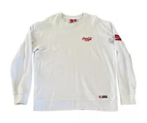 Staple X Coca-Cola Tauben-Sweatshirt Herren XL bestickt Sweatshirt weiß Rundhalsausschnitt - Bild 1 von 6