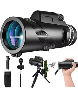 Monocular Telescope 80x100 High Powered Monoculars Larger Vision with Smartphone - Picture 1 of 7