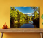 Arch Bridge & River 5mm thick Plastic Poster Ready to Hang 60x45cm