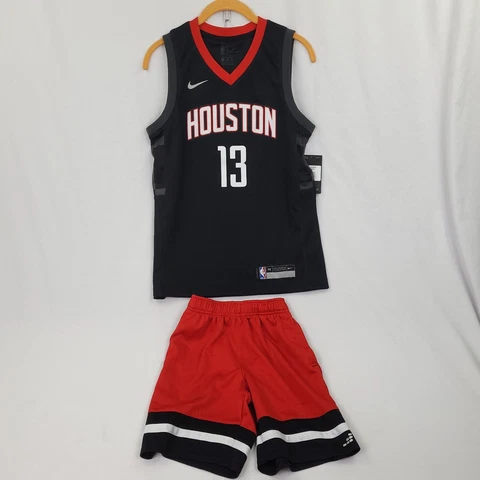 NIKE Dri-Fit NBA HOUSTON 13 JERSEY & SHORTS youth M 10/12 NWT Cover