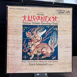Puccini Turandot Rome Opera House Orchestra And Chorus Erich Leinsdorf 3 LPs - Imagen 1 de 6