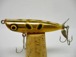 Vintage Fishing Lure Florida Baracuda St Pete Dalton Special Gold Frog Flash - Picture 1 of 6