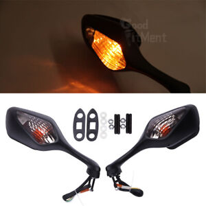 Motorcycle Rearview Mirrors LED Turn Signal For Honda CBR1000RR CBR1000 RR 08-16