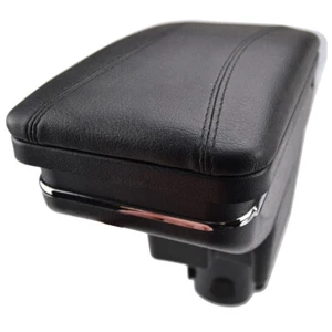 Bracciolo centrale console centrale per Honda Jazz 2002-2008 nero pelle bracciolo. - Foto 1 di 9