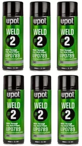 450 mL U-Pol Weld #2 Through Zinc Rich Aerosol Primer UP0789 Automotive (6 Pack) - Picture 1 of 1