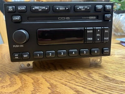 2003 2004 2005 Lincoln Aviator OEM Factory Radio 6 CD 4C5T-18C815-AF  As is — 第 1/4 张图片
