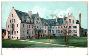 Postal Grafton Hall School vista desde el campus Fond du Lac Wisconsin WI 1907 - Imagen 1 de 3