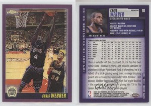 2000-01 Topps Chrome Refractor Chris Webber #18 HOF